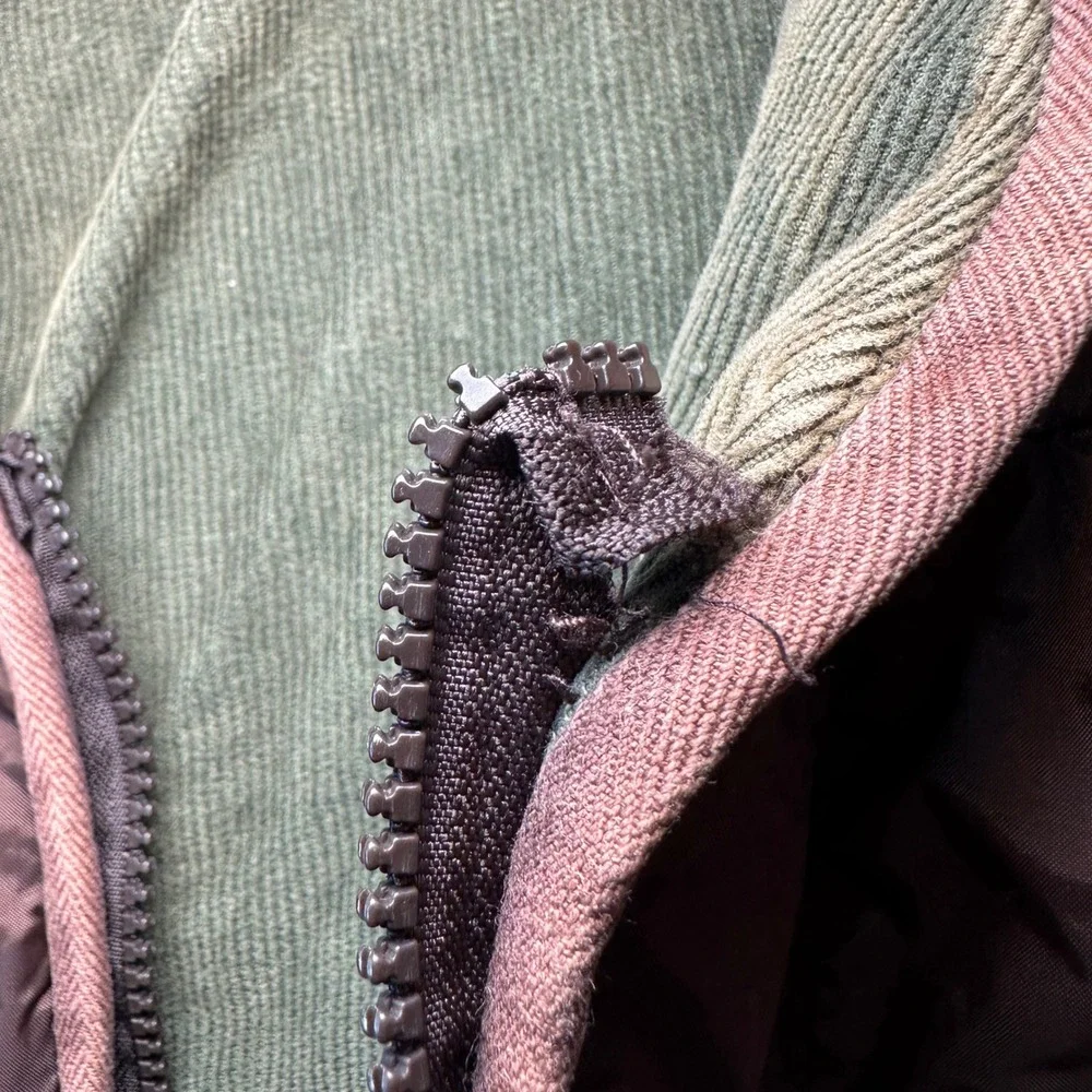 Vintage Chevignon Reversible Quilted Vest XXL Corduroy Hunting 90s‎ Gorpcore